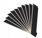 Nożyce i noże - Ostrza łamane czarne 18 mm 10 szt. - miniaturka - grafika 1