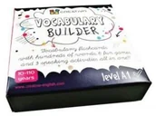 Książki do nauki języka angielskiego - Karty językowe Angielski Vocabulary builder A1 - miniaturka - grafika 1