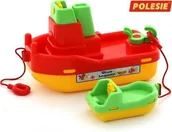 Samochody i pojazdy dla dzieci - Wader Holownik Laguna + statek - miniaturka - grafika 1