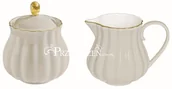 Cukiernice - Easy life nuova r2s PORCELANOWA CUKIERNICA I MLECZNIK - Royale GREY GOLD 1285 WAGR - miniaturka - grafika 1