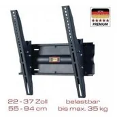 Uchwyty do telewizora - VCM uniwersalny uchwyt ścienny WN 110 wyginany, czarny 17822 - miniaturka - grafika 1