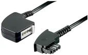 Kable - Wentronic TAE przedłużacz do gniazda TAE-F, długość: 15 m, 1 szt., czarny - miniaturka - grafika 1