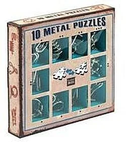 G3 Łamigłówki metalowe 10 sztuk zestaw niebieski - Poradniki hobbystyczne - miniaturka - grafika 2