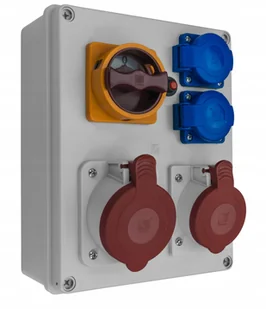 Rozdzielnica 1x32A/5P 1x16A/5P 2x250V 0/1 Pawbol - Bezpieczniki elektryczne - miniaturka - grafika 3