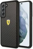 Etui i futerały do telefonów - Ferrari FEHCS22SFCAK S22 S901 czarny/black hardcase On Track Real Carbon hurtel-91975-0 - miniaturka - grafika 1