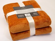 Koce - Euromat Koc z Mikrofibry Luna Brąz Karmel - miniaturka - grafika 1