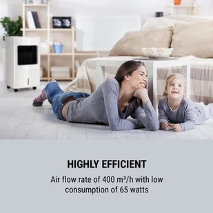 OneConcept OneConcept Freeze Me schładzacz powietrza klimator wentylator 65W 400m/h  3 prędkości wiatru pilot ACO3- - Klimatory - miniaturka - grafika 3