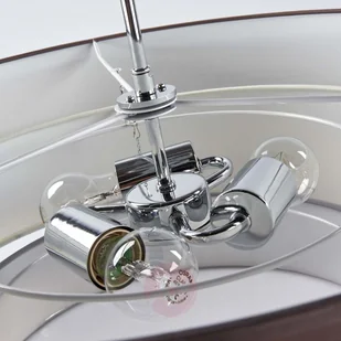 Trzywarstwowa lampa sufitowa Melia, brązowo-szara - Lampy sufitowe - miniaturka - grafika 5