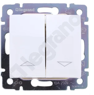 Legrand Valena - Łącznik sterowania roletami z blokadą mechaniczną biały 10 A 77 - Wyłączniki światła i elektryczne - miniaturka - grafika 3