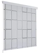 Rolety - vidaXL Roleta prysznicowa 100 x 240 cm, wzór w kwadraty - miniaturka - grafika 1