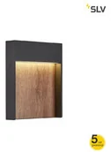 Lampy ogrodowe - SLV kinkiet zewnętrzny LED Flat 14W 500lm 3000/4000K antracyt IP65 1002953 1002953 - miniaturka - grafika 1