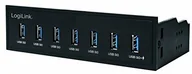 Czytniki kart pamięci - Logilink UA0342 koncentrator USB 3.0 (5,25") z portem szybkiego ładowania i szybkością transmisji danych do 5 GBit/s UA0342 - miniaturka - grafika 1