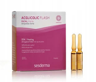 Sesderma Efekt Flash Acglicolic + C-vit 2 ampułki - Serum do twarzy - miniaturka - grafika 2