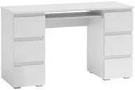 Biurka - Topeshop Biurko komputerowe TOPESHOP, białe, 130x77,x50 cm - miniaturka - grafika 1