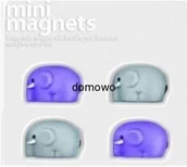 Magnesy - MINI MAGNES MAGNESY NA LODÓWKĘ - SŁONIE - miniaturka - grafika 1