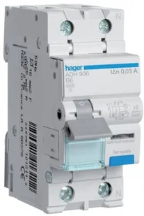 Hager Wyłącznik różnicowoprądowy krótkozwłoczny z członem ADH975 25A C 30mA A 2pol ADH975 - Wyłączniki światła i elektryczne Hager Wyłącznik różnicowoprądowy krótkozwłoczny z członem ADH975 25A C 30mA A 2pol ADH975 - Wyłączniki światła i elektryczne - miniaturka - grafika 1
