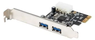LANBERG Karta Lanberg PCI Express > USB 3.1 Gen1 2-port + śledź low profile PCE-US3-002 - Kontrolery - miniaturka - grafika 2