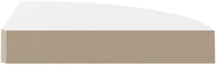 vidaXL vidaXL Narożne półki ścienne, 2 szt., połysk, białe, 25x25x3,8 cm, MDF - Półki do salonu - miniaturka - grafika 7