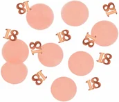 Urodziny dla dorosłych - Folat Konfetti urodzinowe na osiemnastkę różowe złoto - 25 g F67318 - miniaturka - grafika 1