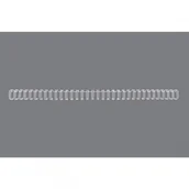 Grzbiety do bindownic - GBC GRZBIETY DRUTOWE 34 ZWOJE 3:1 9,5mm BIAłE 100szt rg810670 - miniaturka - grafika 1