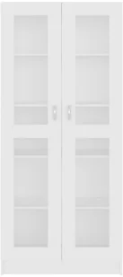 VidaXL Witryna, biała, 82,5x30,5x185,5 cm, płyta wiórowa 802768 VidaXL - Witryny - miniaturka - grafika 6