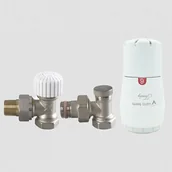 Akcesoria grzewcze - Vario Term Zestaw zaworów Econ Trendy, Typ zaworu: Kątowy EGS05106C/FK - miniaturka - grafika 1