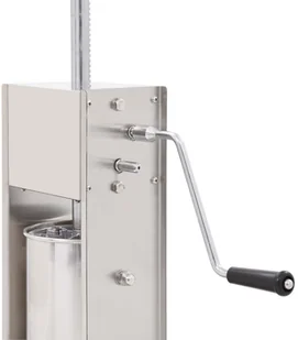 vidaXL Ręczna nadziewarka do kiełbasy, srebrna, 7 L, stal nierdzewna - Artykuły masarskie - miniaturka - grafika 5