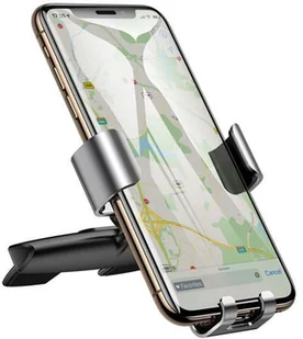 Baseus Metal Age grawitacyjny uchwyt samochodowy CD slot Silver SUYL-J0S - Uchwyty samochodowe do telefonów - miniaturka - grafika 6