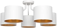 Lampy sufitowe - Alba Helam Żyrandol natynkowy 5xE27/60W/230V biały/złoty - miniaturka - grafika 1
