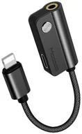 Ładowarki do telefonów - Mcdodo redukcja z Lightning na Lightning i DC3.5mm 5V/2A 10cm czarna CA 3471 - miniaturka - grafika 1