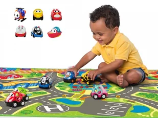 Bright Starts Oball Duża Gruba Mata Z Samochodami - Grzechotki dla dzieci - miniaturka - grafika 4