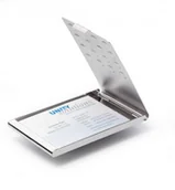 Wizytowniki - Durable Etui na wizytówki 20 sztuk BUSINESS CARD BOX chrome 2440 - miniaturka - grafika 1