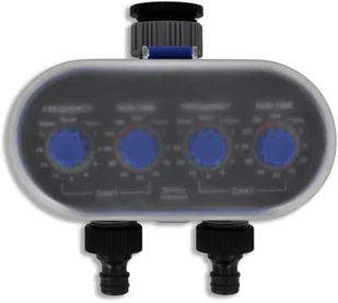 vidaXL vidaXL Elektroniczny automatyczny system nawadniania czasowego z 2 wylotami - Węże ogrodowe i zraszacze - miniaturka - grafika 3