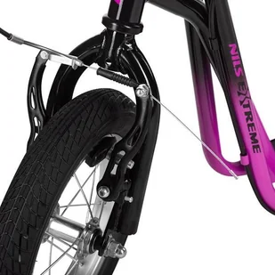Nils Extreme WH117BN PURPLE 12" HULAJNOGA Z POMP. KOŁAMI - Hulajnogi - miniaturka - grafika 4