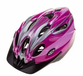 Kaski rowerowe - Modi Biko Biko BASIC biały-srebrny-czerwony -HM-BI306-1 080141 - miniaturka - grafika 1