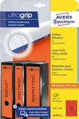 Etykiety samoprzylepne i bloki etykiet - Zweckform etykiety na grzbiet teczki 29,7 x 61 mm czerwone 60 szt twm_954203 - miniaturka - grafika 1