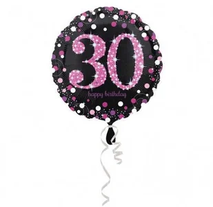 Amscan Balon foliowy 30 urodziny okrągły 43cm 3212901 - Urodziny dla dorosłych - miniaturka - grafika 6