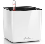 Donice - Lechuza Donica stołowa CUBE Glossy 14 ALL-IN-ONE, biała, wysoki połysk - miniaturka - grafika 1