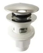 Korki do umywalek - Sea-Horse Korek umywalkowy click-clack ABS/chrom z przelewem XM-KK-W015-C-ZP - miniaturka - grafika 1