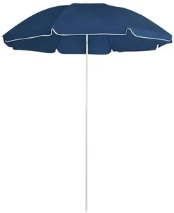 vidaXL Parasol ogrodowy na stalowym słupku, niebieski, 180 cm 315541 - Parasole ogrodowe - miniaturka - grafika 2