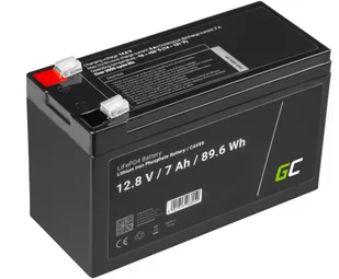 Green cell Akumulator litowo-żelazowo-fosforanowy LiFePO4 Green Cell 12V 12.8V 7Ah do paneli solarnych, kamperów oraz łodzi CAV09 - Akumulatory ogólnego zastosowania - miniaturka - grafika 2