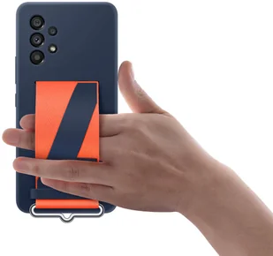 Samsung Oryginalne etui Silicone Cover Strap do Galaxy A53 5G Granatowe 13498X3 - Etui i futerały do telefonów - miniaturka - grafika 7