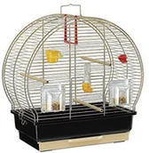 Klatki i wyposażenie dla ptaków - Ferplast Luna 2 Antyczny Mosiądz klatka dla kanarka i małych ptaków egzotycznych - miniaturka - grafika 1