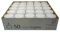 Świece - Wenzel-Kerzen 23-217-50-UK Nightlights świeczki, czas palenia do 8 godzin, opakowanie zawiera 50 sztuk 10191019004527 - miniaturka - grafika 1