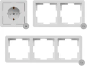 Listwy zasilające - SILVERCREST SILVERCREST Zestaw gniazdek lub ściemniacz światła lub zestaw przełączników schodowych (Komplet gniazdek) 4055334109321 - miniaturka - grafika 1
