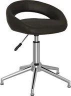 Fotele i krzesła biurowe - vidaXL Krzesło biurowe Obrotowe krzesło biurowe czarne obite sztuczną skórą 334688 - miniaturka - grafika 1