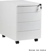 Szafki biurowe - Unique Kontenerek biurowy RP-04 biały RP-04-W - miniaturka - grafika 1