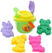 Zabawki do piasku - POLESIE 8945 Zestaw nr 195 wiaderko + akcesoria mix - miniaturka - grafika 1