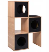 Drapaki dla kotów - Domek condo dla kota, z sizalową matą, 100 cm - miniaturka - grafika 1