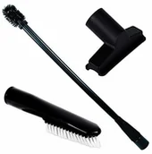 Akcesoria do odkurzaczy - EINHELL zestaw dysz (pasuje do wszystkich odkurzaczy do pracy na mokro i na sucho o średnicy węża 36 mm, w zestawie uniwersalna dysza, miękka dysza do tapicerki i szczotka do czyszczenia grzej - miniaturka - grafika 1